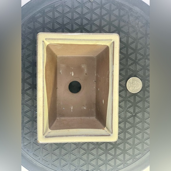 Cream/Beige Glazed Bonsai Pot - Picture 6 of 6